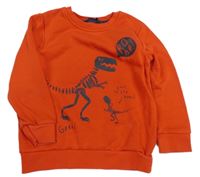 Červená mikina s dinosaury George