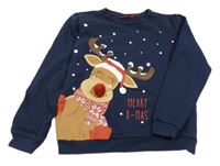 Tmavomodrá mikina se sobem Alive