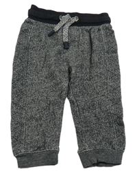 Černo-bílé melírované tepláky M&S