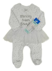 Nové - Bílý overal s hvězdičkami a tylovou sukní So Cute