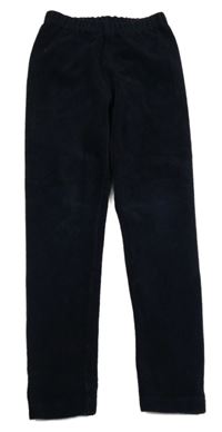 Tmavomodré sametové legíny