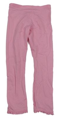 Růžové legíny s krajkou F&F