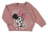 Růžová oversize mikina s Minnií Primark