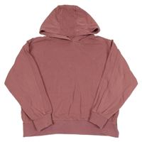 Růžová oversize crop mikina s třešničkami REserved