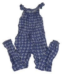 Tmavomodrý kalhotový overal se vzorem Monsoon