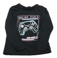 Černé triko s ovladačem George 