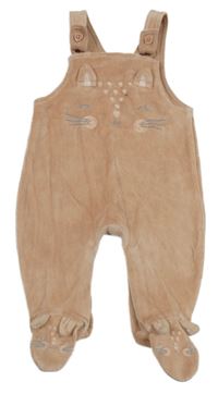 Starorůžové sametové polodupky s kočkou George 