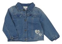 Modrá riflová bunda se srdíčky Topolino