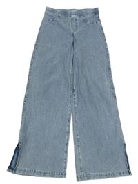 Světlemodré lehké teplákové palazzo rifle H&M