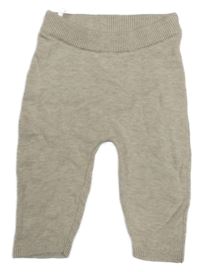 Béžové pletené kalhoty H&M