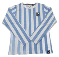 Modro-bílé pruhované triko Messi 