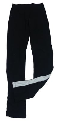 Černo-bílé teplákové legíny H&M