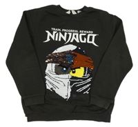 Černošedá mikina s NINJAGO z překlápěcích flitrů zn. H&M