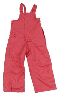 Růžové šusťákové laclové oteplovačky 