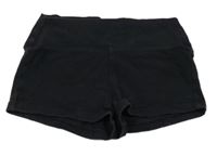 Černé elastické funkční kraťasy Domyos