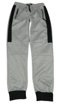 Světlešedo-černé melírované thermo tepláky READY?