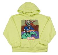 Citronová teplá mikina s Avengers a kapucí PRIMARK