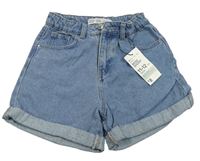 Modré riflové mom kraťasy Denim Co.