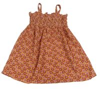 Starorůžové květované lehké šaty Primark