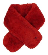 Červená kožešinová šála Jasper Conran