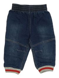 Tmavomodré jogger cuff rifle