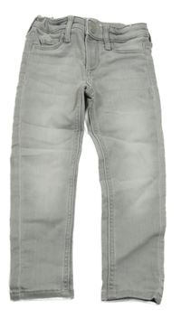 Šedé teplákové skinny fit rifle H&M