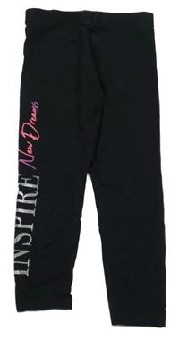 Černé legíny s nápisem George