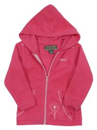 Tmavorůžová fleecová propínací funkční mikina s kapucí Regatta