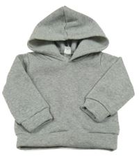 Šedá melírovaná mikina s kapucí Shein