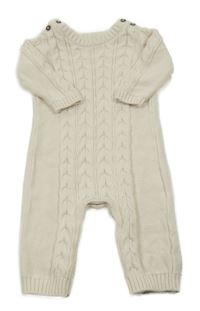 Světlebéžový pletený overal George