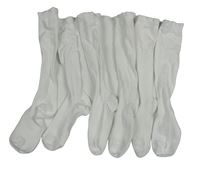 3x bílé podkolenky