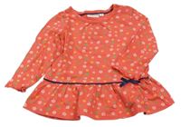 Červená květovaná tunika Liegelind