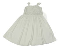 Bílé žebrované šaty s krajkou Shein