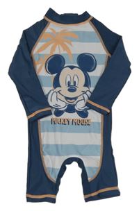Tmavomodro-pruhovaný UV overal s Mickeym Primark