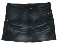 Tmavomodrá riflová sukně H&M