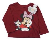 Nové - Červené triko s Minnie Primark