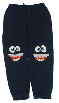 Tmavomodré tepláky s příšerkami Topolino