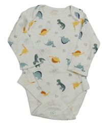 Bílé body s dinosaury Primark