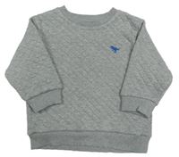 Šedá vzorovaná mikina s výšivkou Next