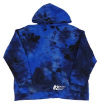 Modro-černá batikovaná mikina s kapucí H&M