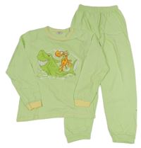 Zelené pyžamo se žralokem a žirafou 