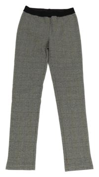 Šedé kostkované tregíny 