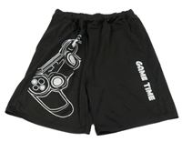 Černé sportovní kraťasy s ovladačem shein