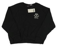 Nové - Černá crop mikina s nápisem Pepperts