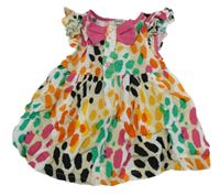 Barevné vzorované lehké šaty 