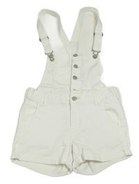Bílé laclové riflové kraťasy H&M