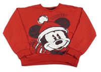 Červená mikina s Mickeym Disney