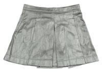 Stříbrná lesklá sukně Zara