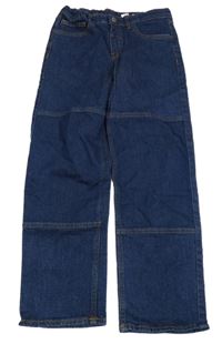 Tmavomodré loose fit rifle H&M