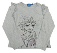 Světlešedé triko s Elsou Disney